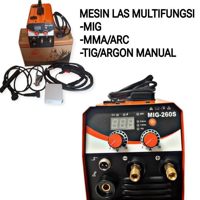 Mig 260S Welding Machines Mesin Las Multi Fungsi 3In1 Mig-Mma-Argon New Stok