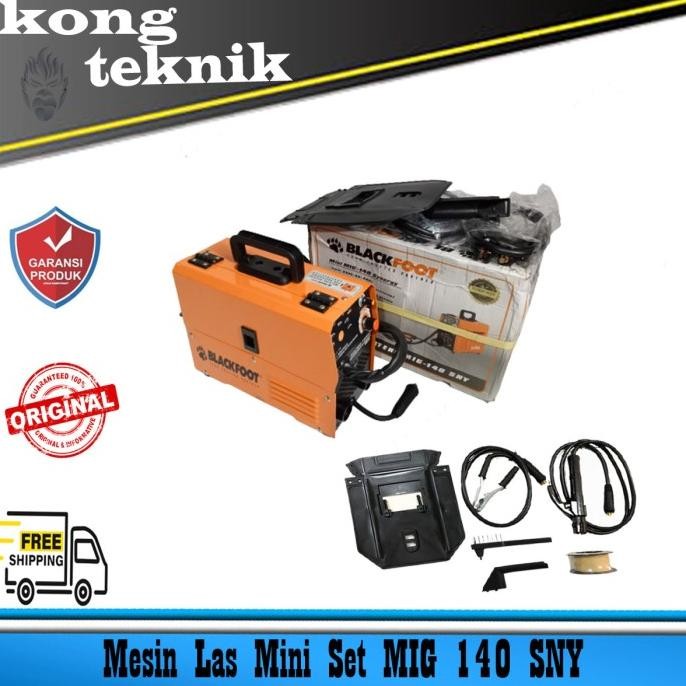 Blackfoot 3In1 Mig Mma Tig Mesin Trafo Las Listrik Mini Mig140 Sny Co2 New Stok