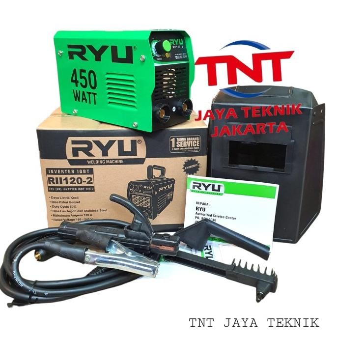 Mesin Las Inverter Ryu Rii 450Watt / Trafo Las 450 Watt Ryu 120 Ampere New Stok