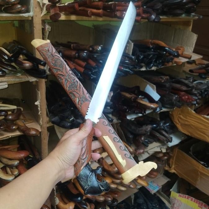 Golok Baja Per Super 40 Cm Ukir Macan New Stok