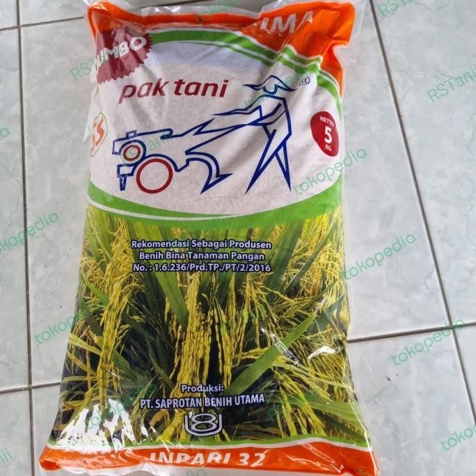 

Terlaris Benih Padi Inpari 32 Jumbo Pak Tani 5Kg