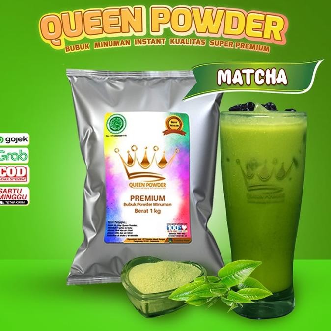 

Bubuk Minuman Queen Powder Premium Rasa Matcha 1Kg