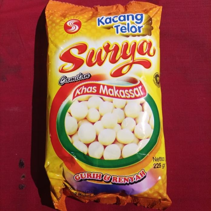 

Terlaris Surya Kacang Telor 225Gram Khas Makassar