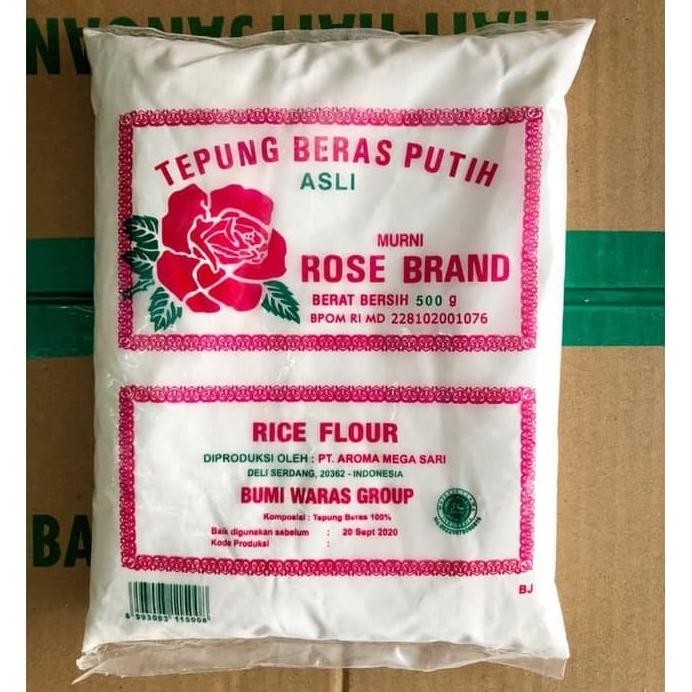

Terlaris Tepung Beras Putih Rose Brand 500Gr
