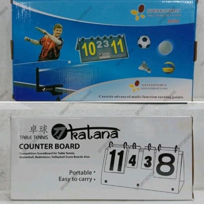 Terlaris Scoring Board Papan Score Skor Tenis Meja Pingpong Badminton Futsal Soccer Voli Olahraga Ka