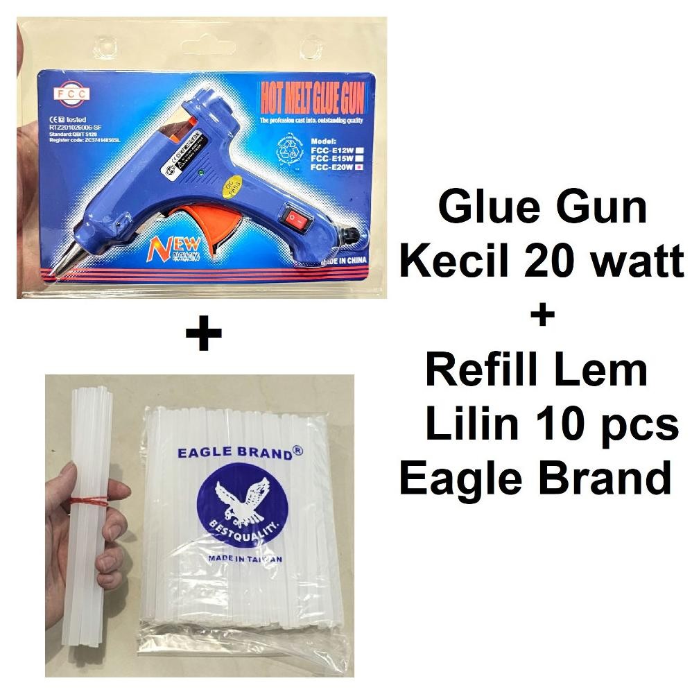 

Pjj-1621 Tre-57 Lem Tembak/Glue Gun Kecil Fcc 20 Watt On/Off Terlaris