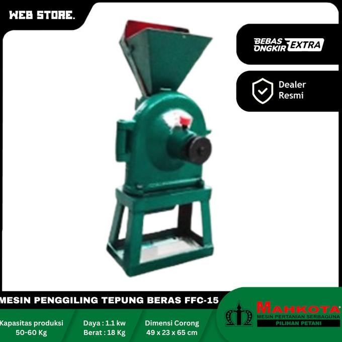 

Terlaris Mesin Gilingan Tepung Beras Kopi Alat Penepung Ffc-15 Mahkota + Engine