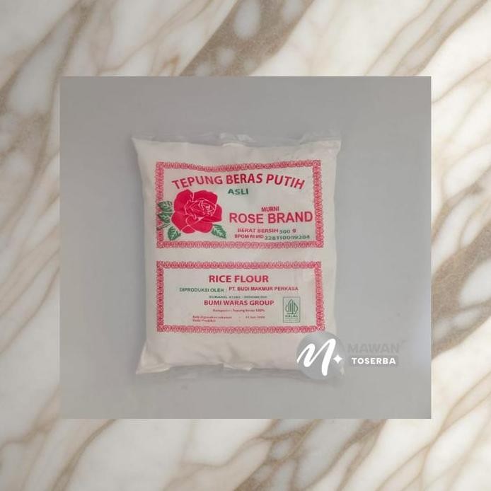 

Terlaris Tepung Beras Rosebrand 500Gr& Tepung Ketan Rose Brand 500 Gram