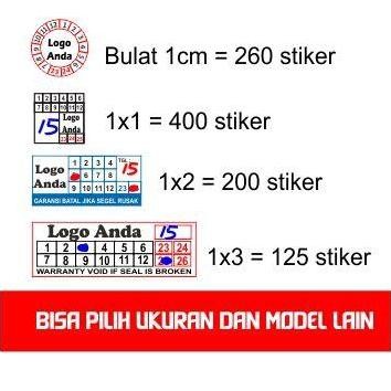 

Terlaris Cetak Kilat Stiker Segel Bahan Pecah Telor Free Desain