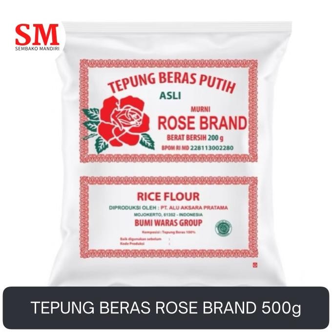 

Terlaris Tepung Beras Rose Brand 500G