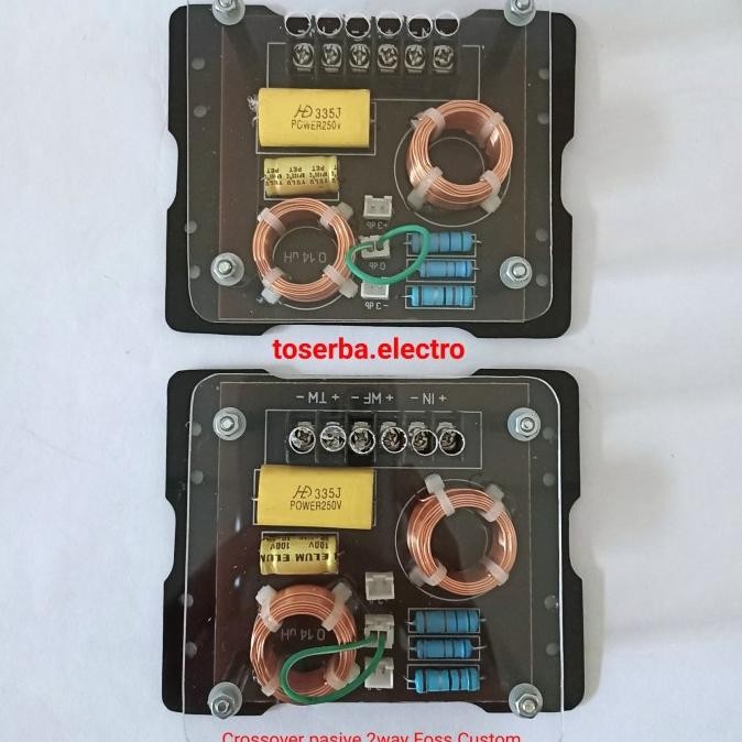New Crossover Passive 2way Pasif Midbass Tweeter Foss Genetic audio mobil