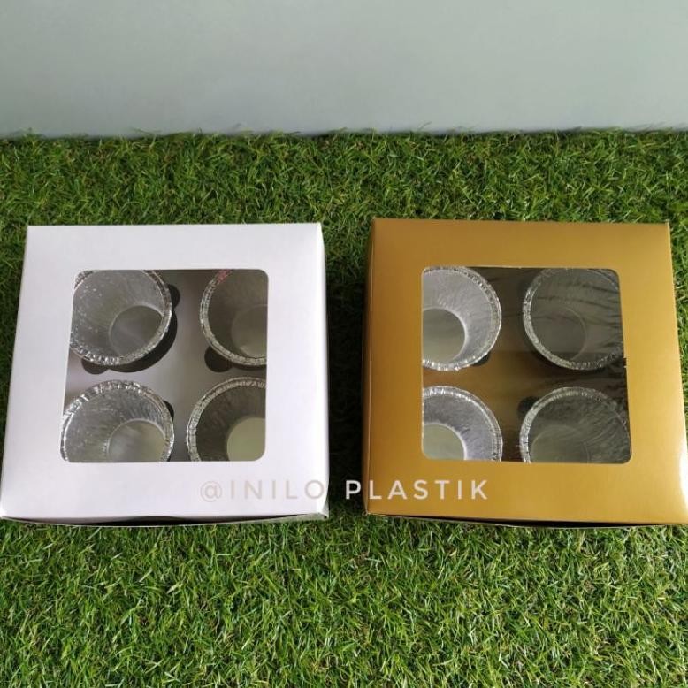 

Ur37 Eh76 @10Pcs Dus Cupcake Lubang 4 / Box Kemasan Kue Cupcake Muffin Lubang 4 Termurah