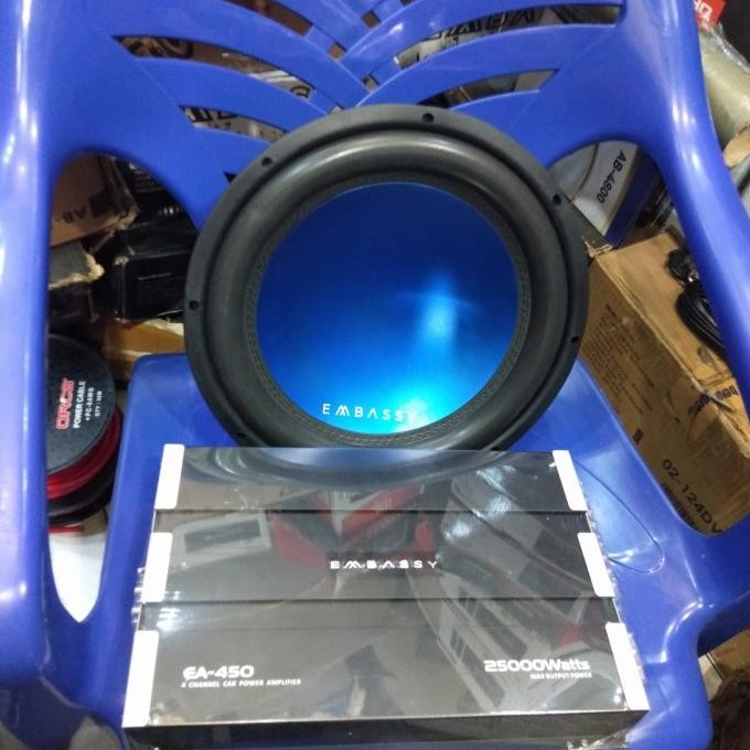 New Paket Embassy Power Embassy EA-450 and Subwoofer Embassy seri ES-1228C