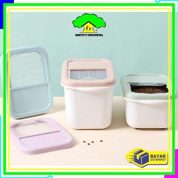 

Terlaris Mi-C719 Tempat Beras Kotak Penyimpanan Makanan Rice Box Storage Bisa Didorong Dengan Roda / Wadah Serbaguna Box Beras Tepung Free Cangkir