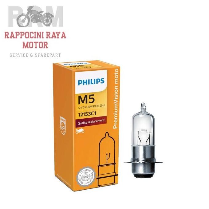 :::::::] LAMPU DEPAN BOHLAM HALOGEN MOTOR PHILIPS 12V 35W WATT