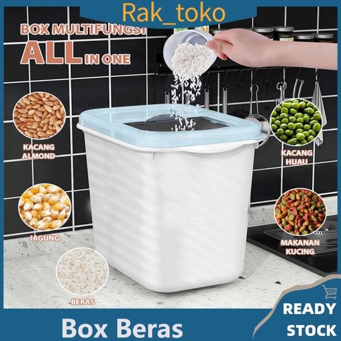 

Terlaris Tempat Beras Kotak Penyimpanan Kacang Tepung Makanan Rice Box Storage