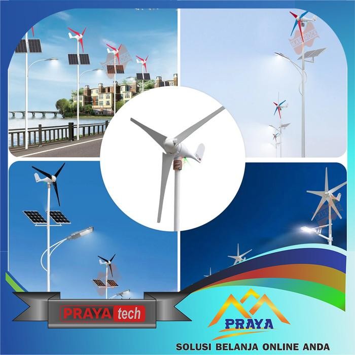 400W 450W Wind Turbine Turbin Listrik Tenaga Angin Solar Surya Panel Original Dan Terpercaya