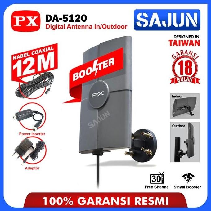 Antena TV PX ndoor&Outdoor Digital TV DA-5120 - Antena Luar Dalam PX Berkualitas