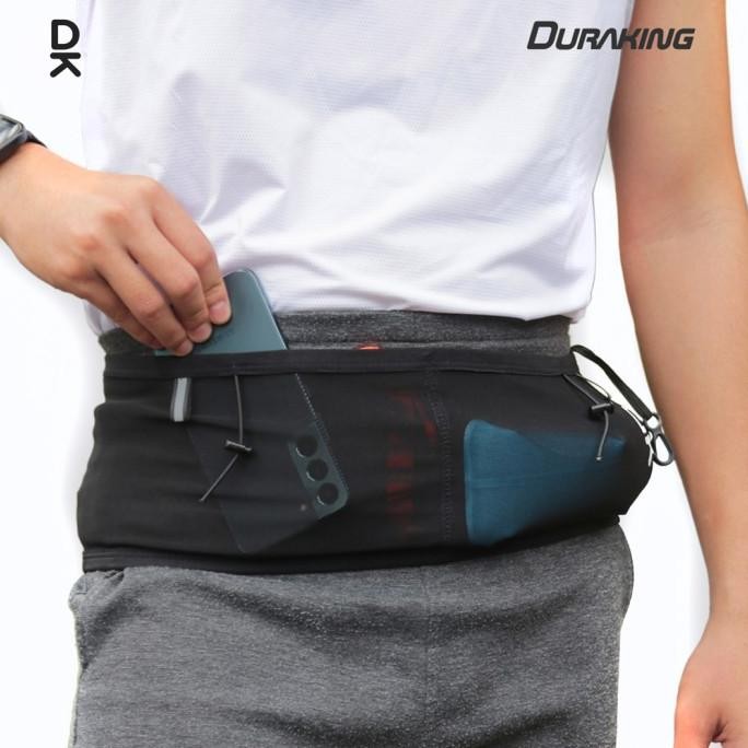 HARGA DISC - Running Belt Sabuk Lari DURAKING Unisex Black