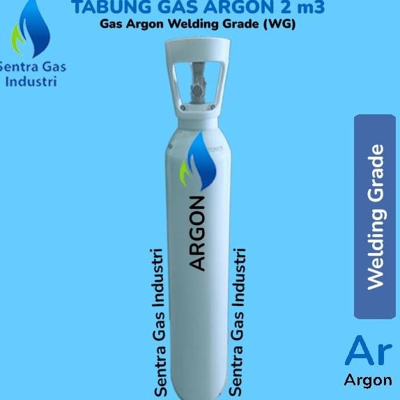 Tabung Gas Argon Wg Ukuran 2 M3 - Las Argon New Stok