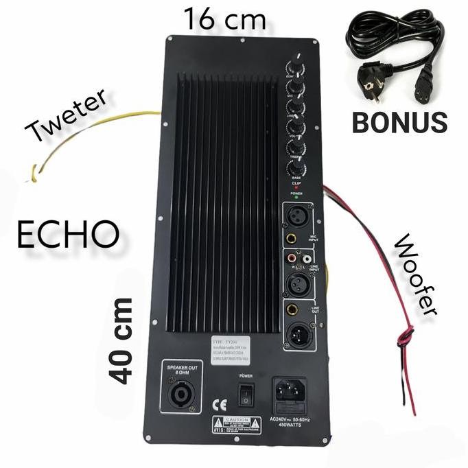 Asli power kit/mesin Speaker active 12/15 inch 450-1000 watt