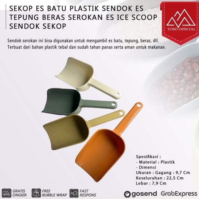 

Terlaris Sekop Es Batu Plastik Sendok Es Tepung Beras Gula Serokan Es Ice Scoop Berkualitas