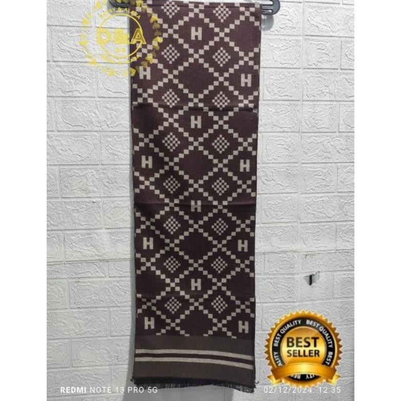 scraf syal leher musim dingin pria/wanita