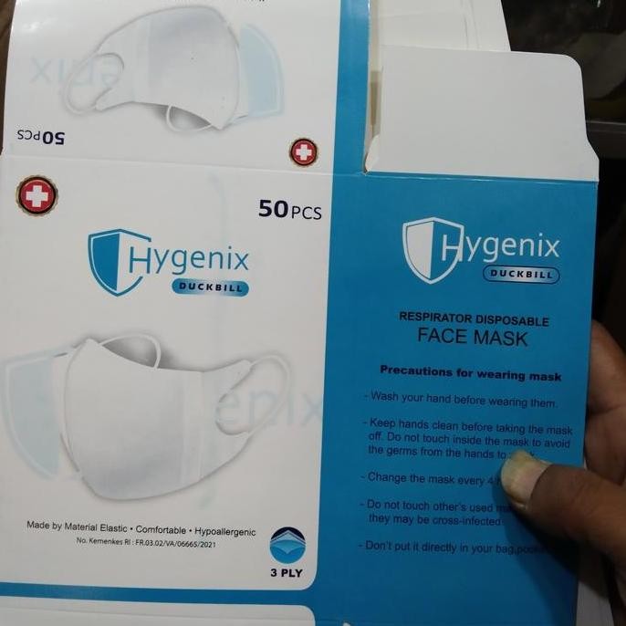 masker duckbill chasa isi 50 pcs putih termurah