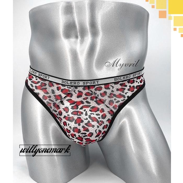 G STRING PRIA SEXY LOW WAIST MESH CELANA DALAM LEOPARD THONG Y055 MURAH MERIAH