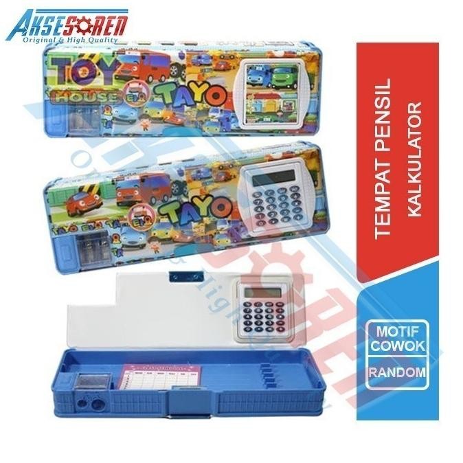 

ASB Tempat Pensil Kalkulator Karakter [Random] / Kotak Pensil Tepak Wadah