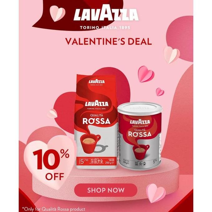 

ready stock LAVAZZA Qualit Rossa Ground 250GR Tin