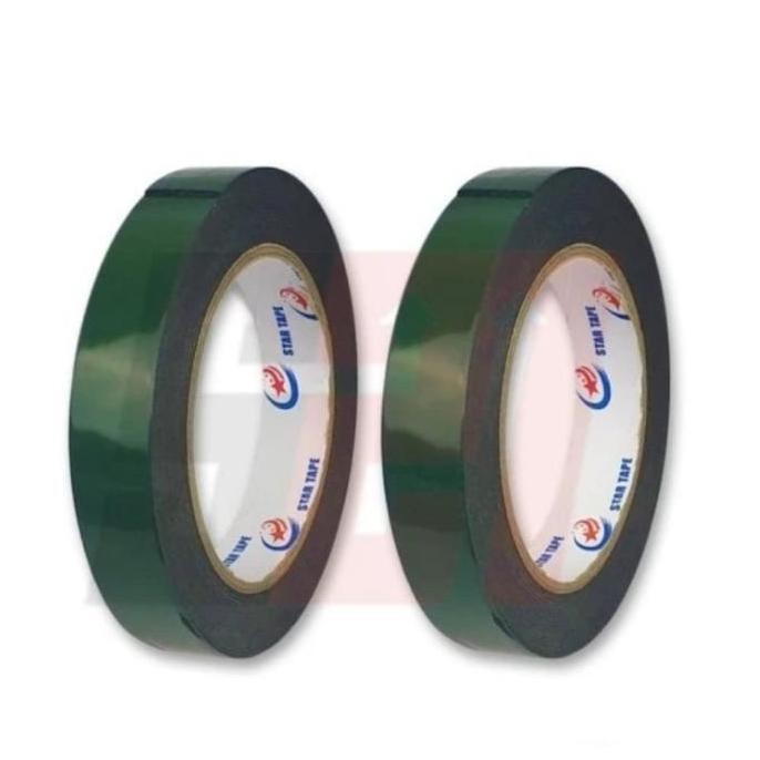 

Star Tape Double Tape Pe Foam Hijau 24Mm X 10Yard (Real) Baik