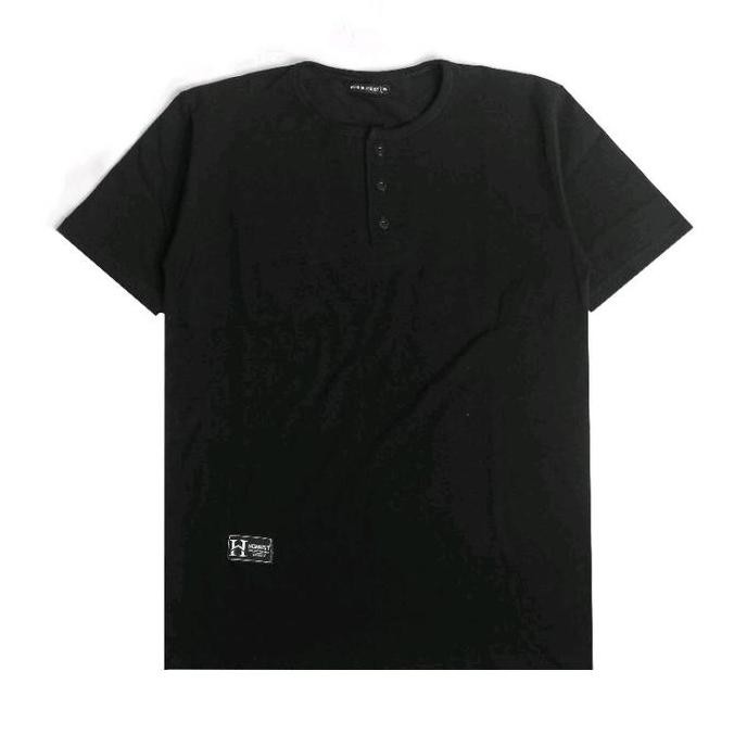 ready stock Highwest Henley T-Shirt Unisex Cotton Pique 30s
