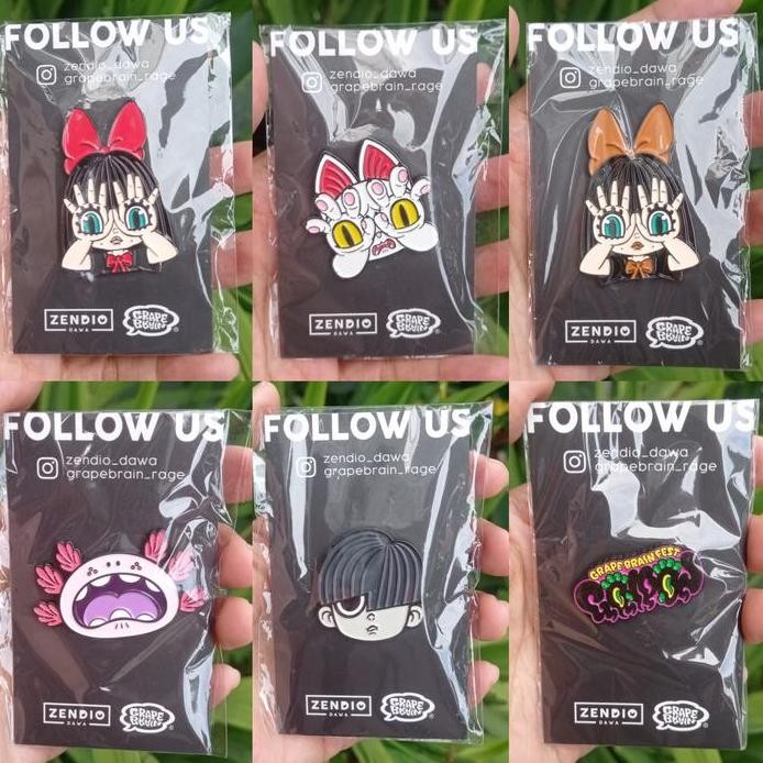 GRAPE BRAIN LIMITED PIN BADGE GOODS murah