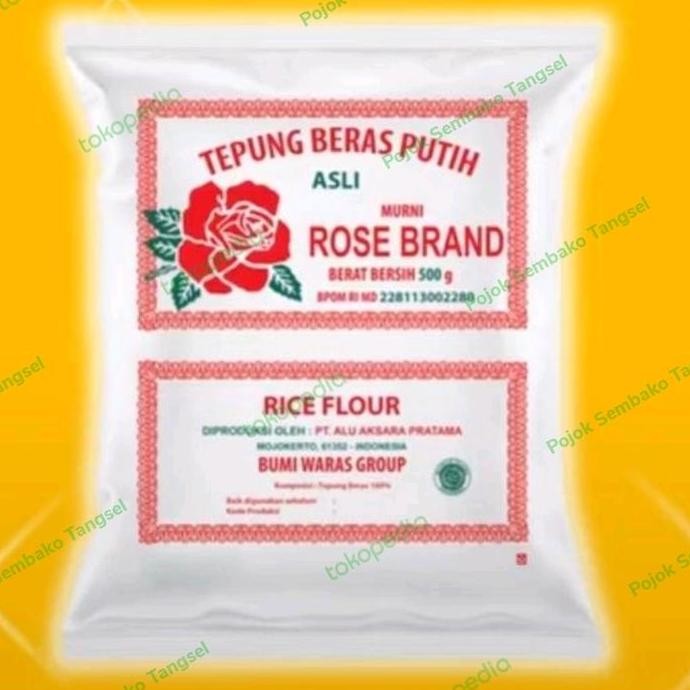 

Terlaris Tepung Beras Rosebrand 500Gr