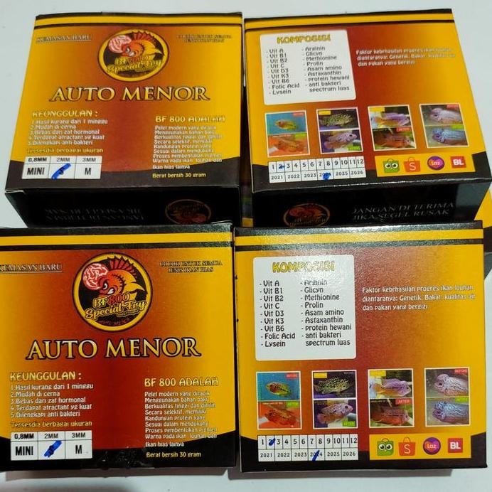 Terlaris Pelet Ikan Louhan Bf800, Pakan Ikan Menor, Pakan Louhan Original