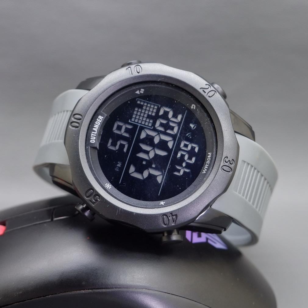 Jam Tangan Pria Outlander Karet Water Resist Digital D