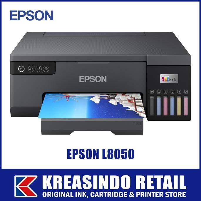 Epson L8050 WiFi Photo Printer 6 Warna (Pengganti L805)