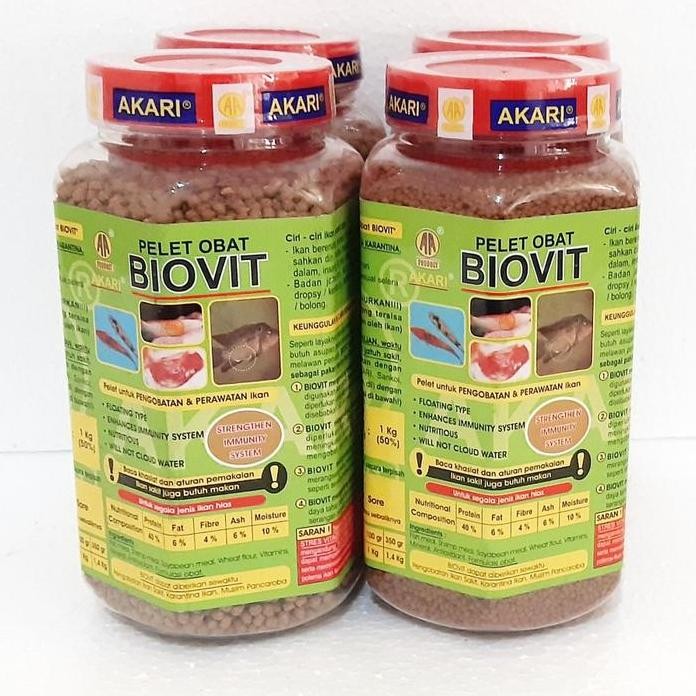 Terlaris Akari Biovit Pelet Obat Biovit 350Gr Makanan Ikan Pakan