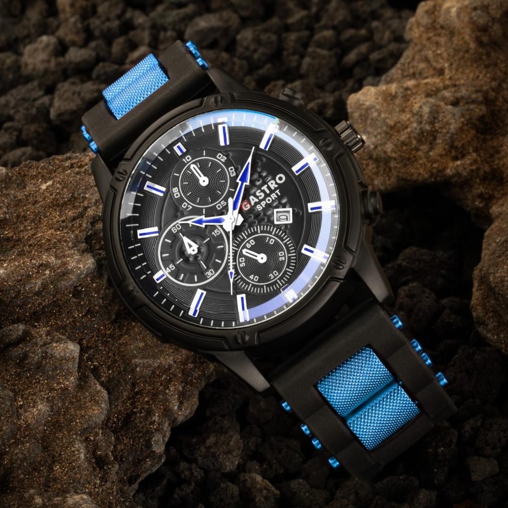 Jam Tangan Pria Gastro Sport Tali Rubber Anti Air / Jam Tangan Fashion Karet Gastro Sport Termurah