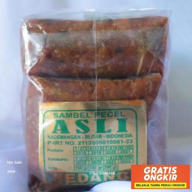 

Sambel Pecel Asli Blitar 840 Gram Stock