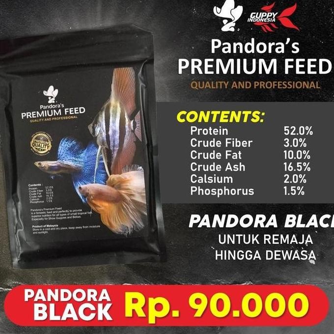 Terlaris Pelet Guppy Pelet Pandora Black Ikan Guppy