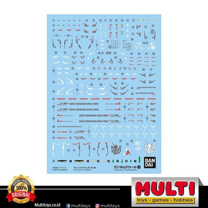 GUNDAM DECAL 132 RG HI-V 62165