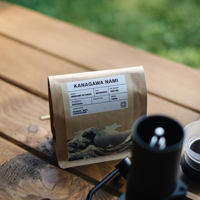 

ready stock Kanagawa Nami Coffee Beans for Espresso 200 gr / Biji Kopi Java