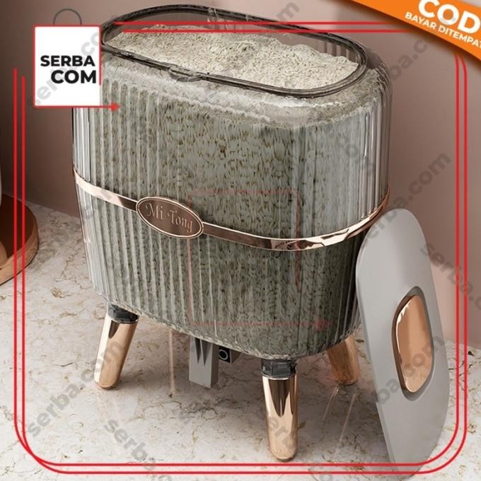 

Terlaris New Dispenser Beras 12Kg / Kotak Penyimpanan Makanan Beras Kacang Tepung / Tempat Beras Estetik