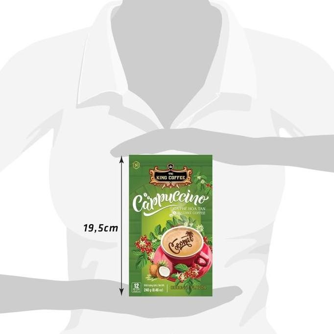 

ready stock Kopi Vietnam Cappuccino Coconut Flavor King Coffee G7
