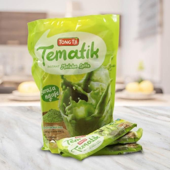 

ready stock Tongji Tematik Macha latte Tong Tji Isi 10pcs