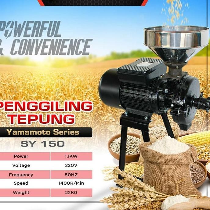 

Terlaris Mesin Giling Tepung Beras Kopi Sy150 Listrik Yamamoto Terlaris