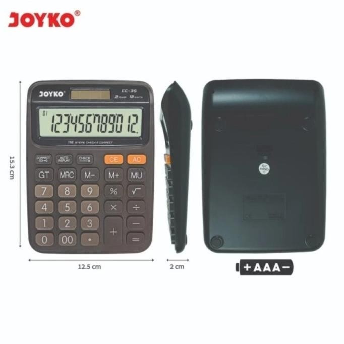 

tu-67 fj-44 JOYKO CC-35 CHECK CORRECT CALCULATOR - Big Display Cek ULang Kalkulator Meja CC35 Premium Premium