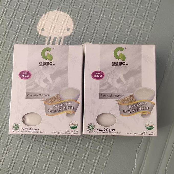 

Terlaris Gasol Organic Tepung Beras Putih Organik 200Gr